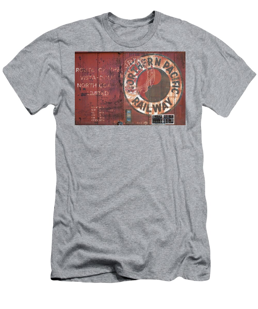Logo T-Shirt featuring the photograph Northern Pacific Railway by Todd Klassy