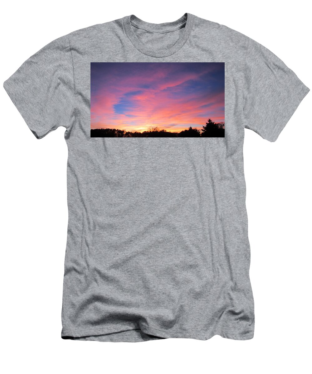Sunset T-Shirt featuring the photograph October Sky by Denise Hoff
