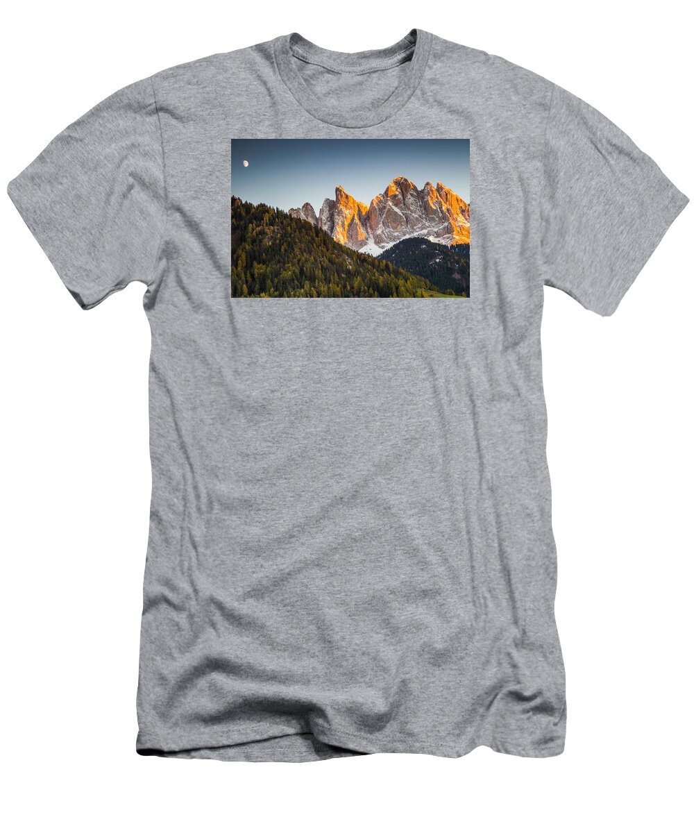 Alp T-Shirt featuring the photograph Odle peaks by Stefano Termanini