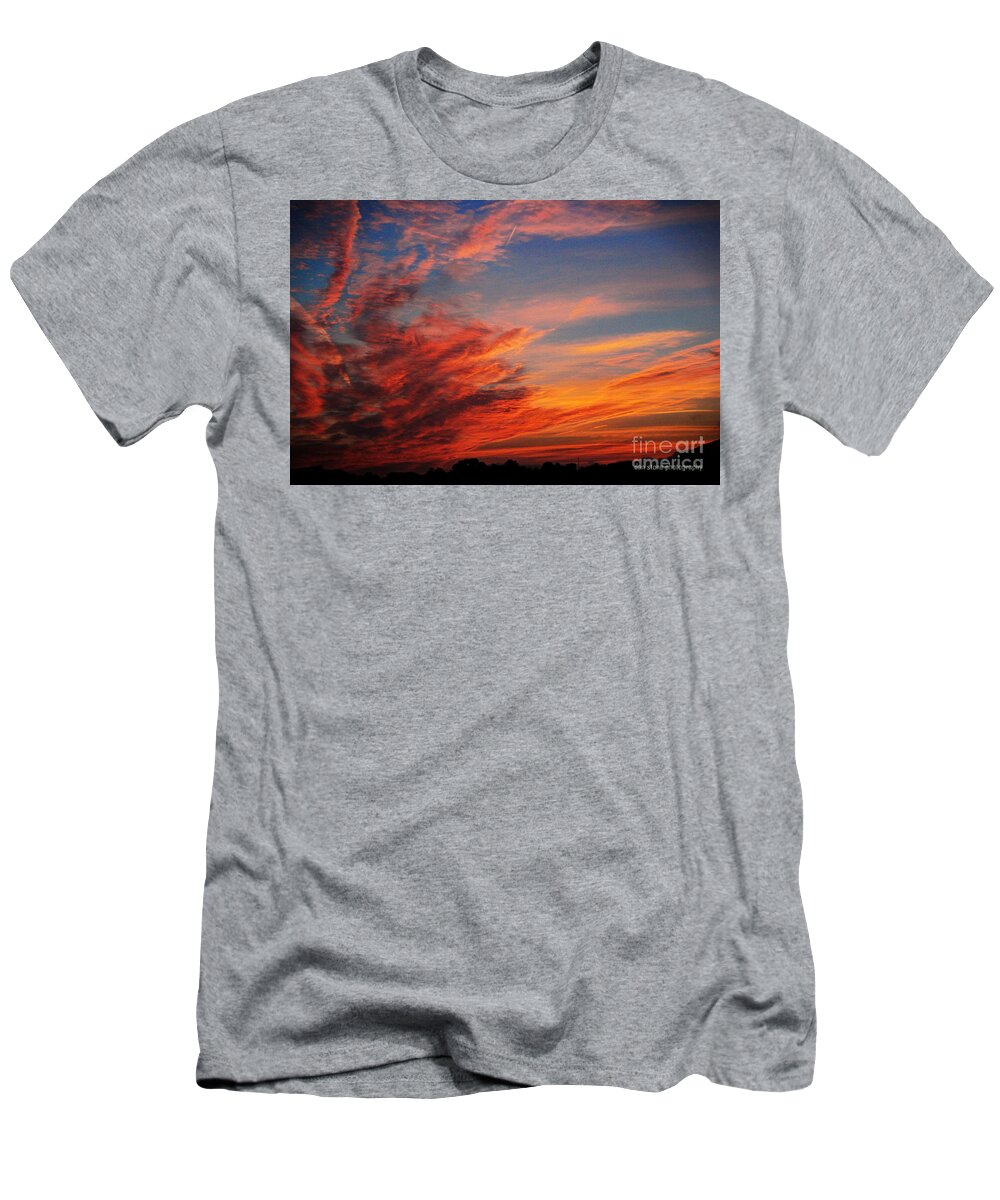 Nature T-Shirt featuring the digital art Of Fire and Ice by Dan Stone