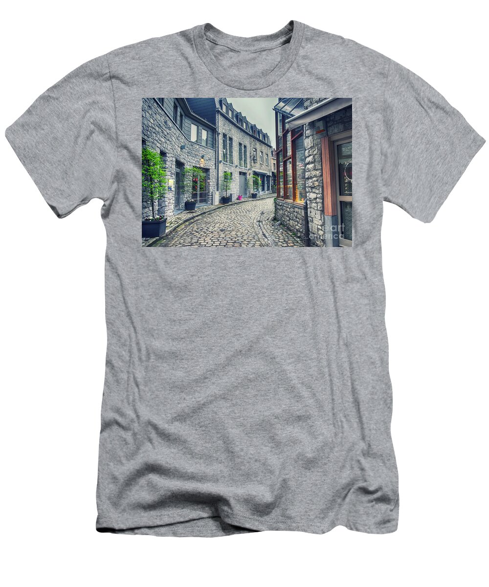 Sky T-Shirt featuring the photograph old Belgium town Durbuy by Ariadna De Raadt