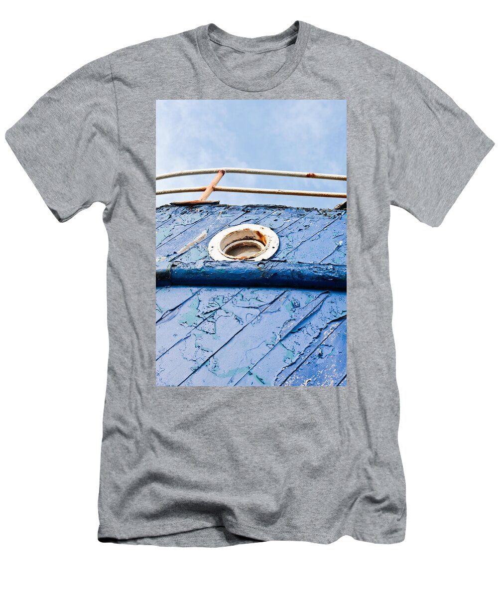 Abandoned T-Shirt featuring the photograph Old boat by Tom Gowanlock