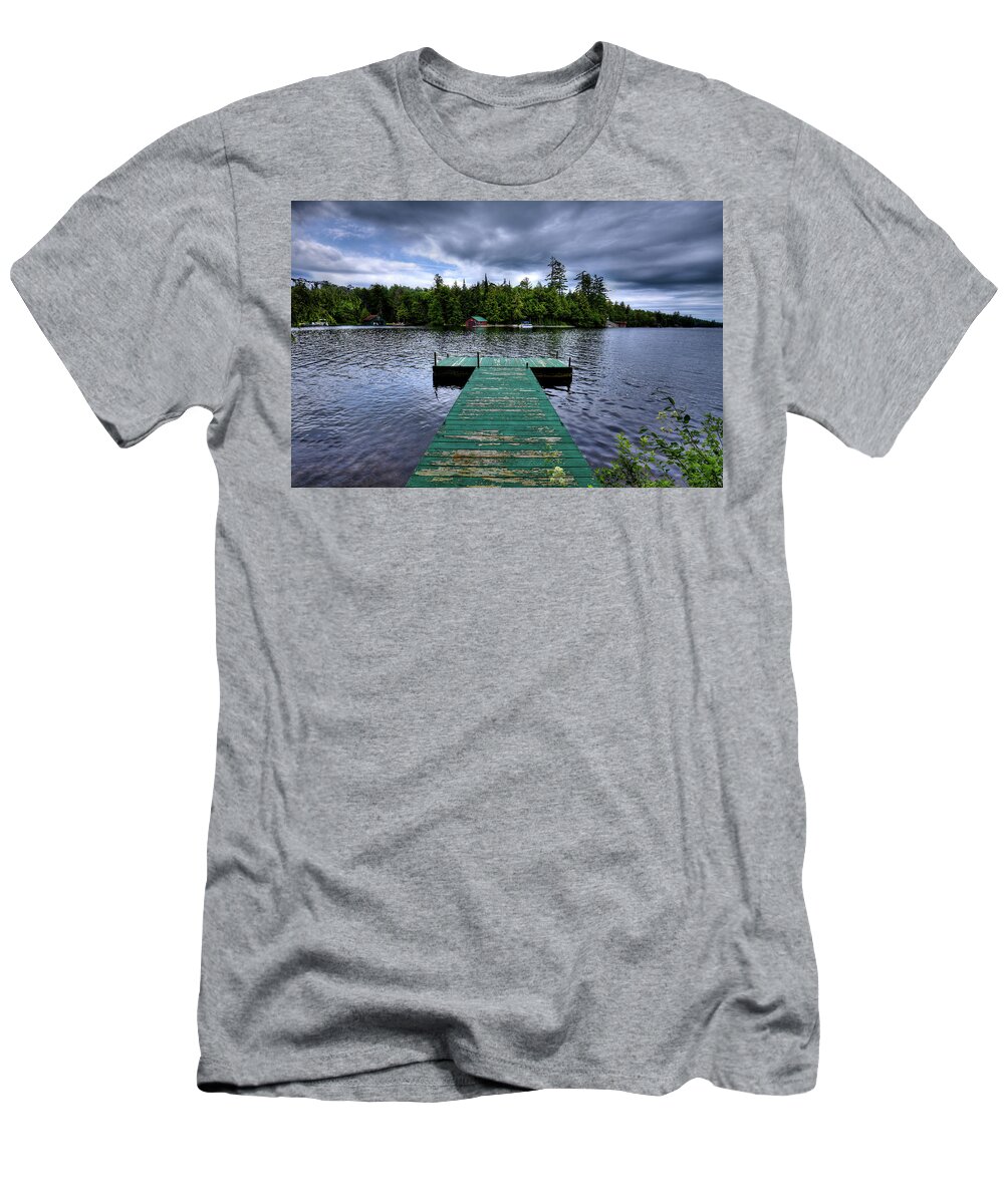 Old Dock At Penwood T-Shirt featuring the photograph Old Dock at Penwood by David Patterson