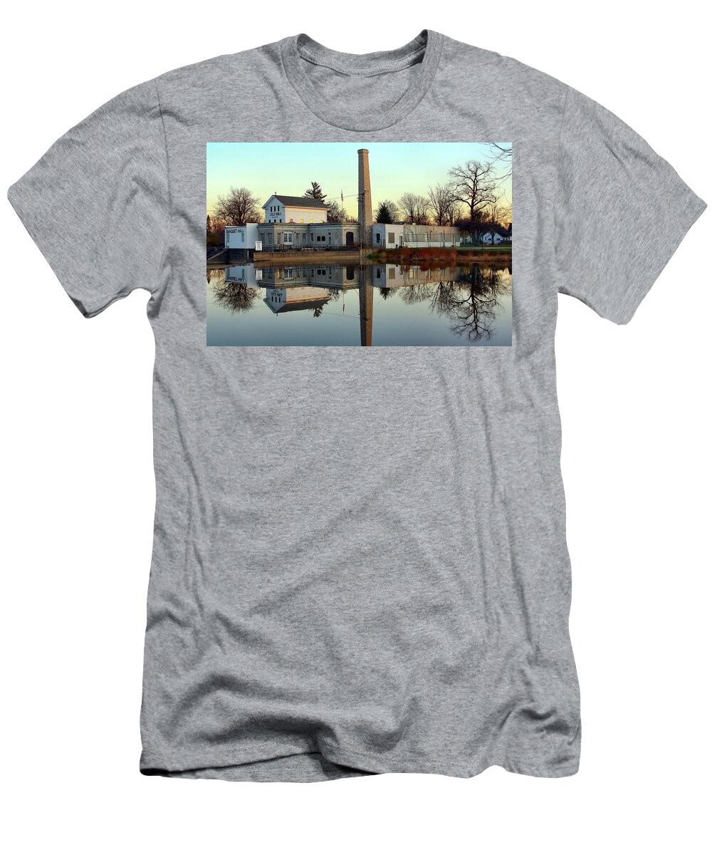 Dundee; Dundee Michigan T-Shirt featuring the photograph Old Mill Museum by Pat Cook