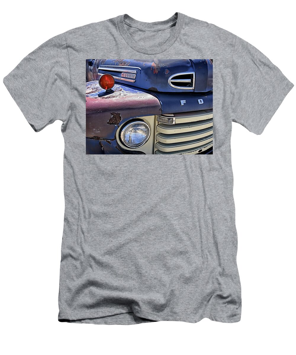 Blue T-Shirt featuring the photograph Old Rusty Truck by C VandenBerg
