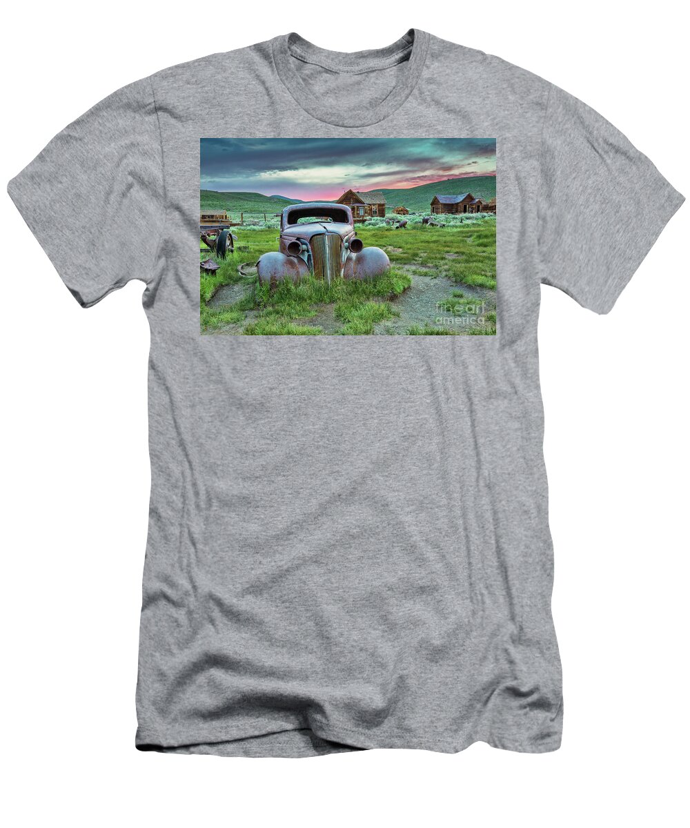 Bodie T-Shirt featuring the photograph Old Truck In Bodie by Mimi Ditchie