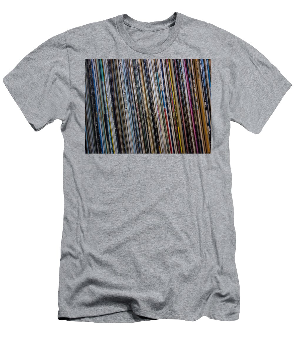 Vinyl T-Shirt featuring the photograph Old Vinyl Records PNG Image by Elizabetha Fox