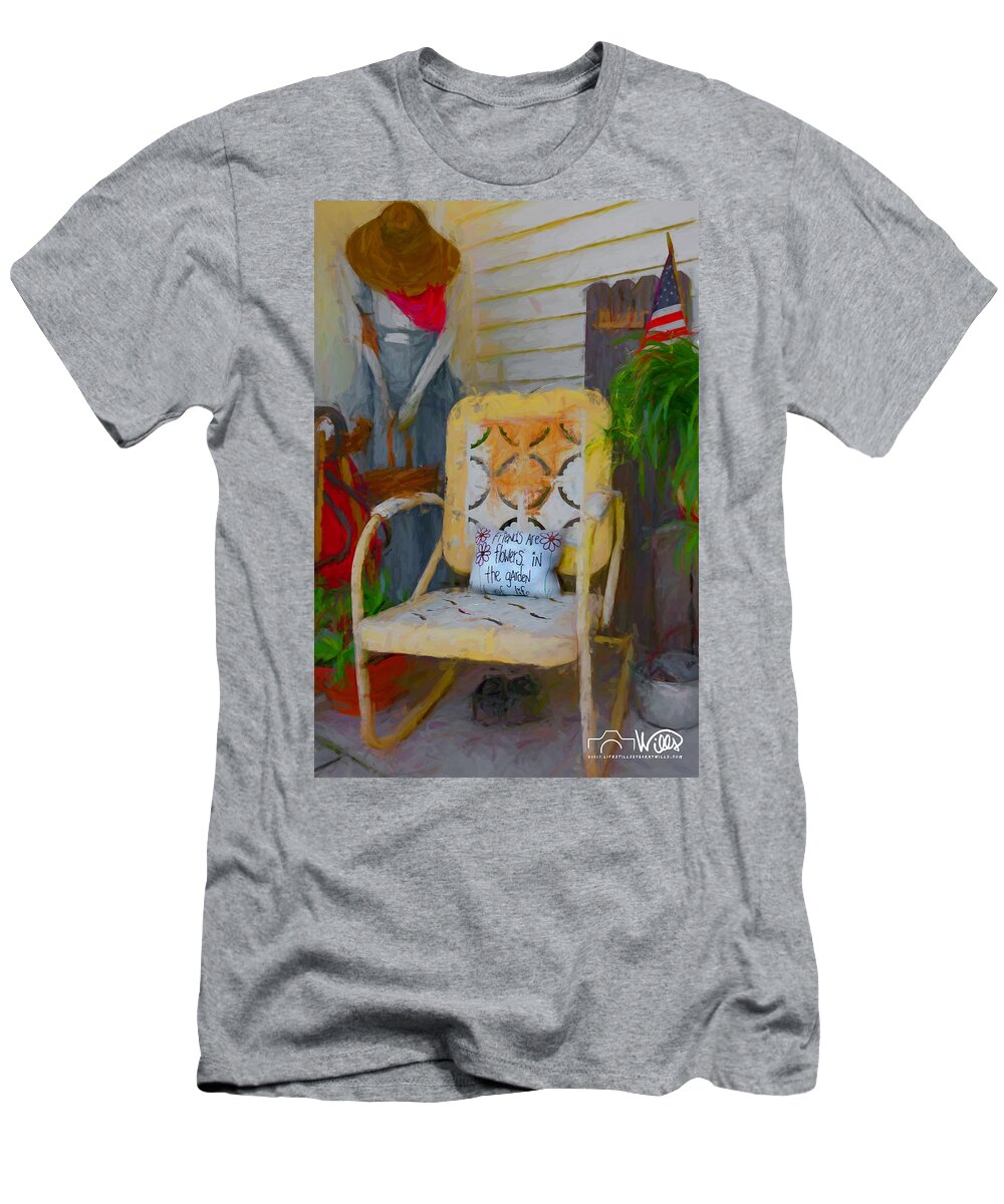 Antiques T-Shirt featuring the digital art One Mans Trash 2 by Barry Wills