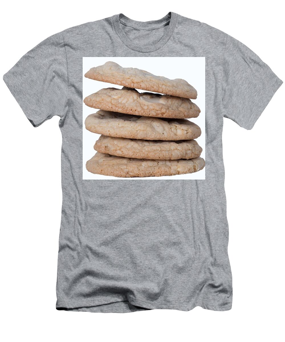 Snack T-Shirt featuring the photograph Gluten Free White Chocolate Macadamia Cookies by Michael Moriarty