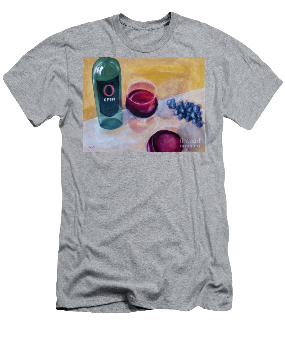 Open T-Shirt featuring the painting Open by Laurel Best