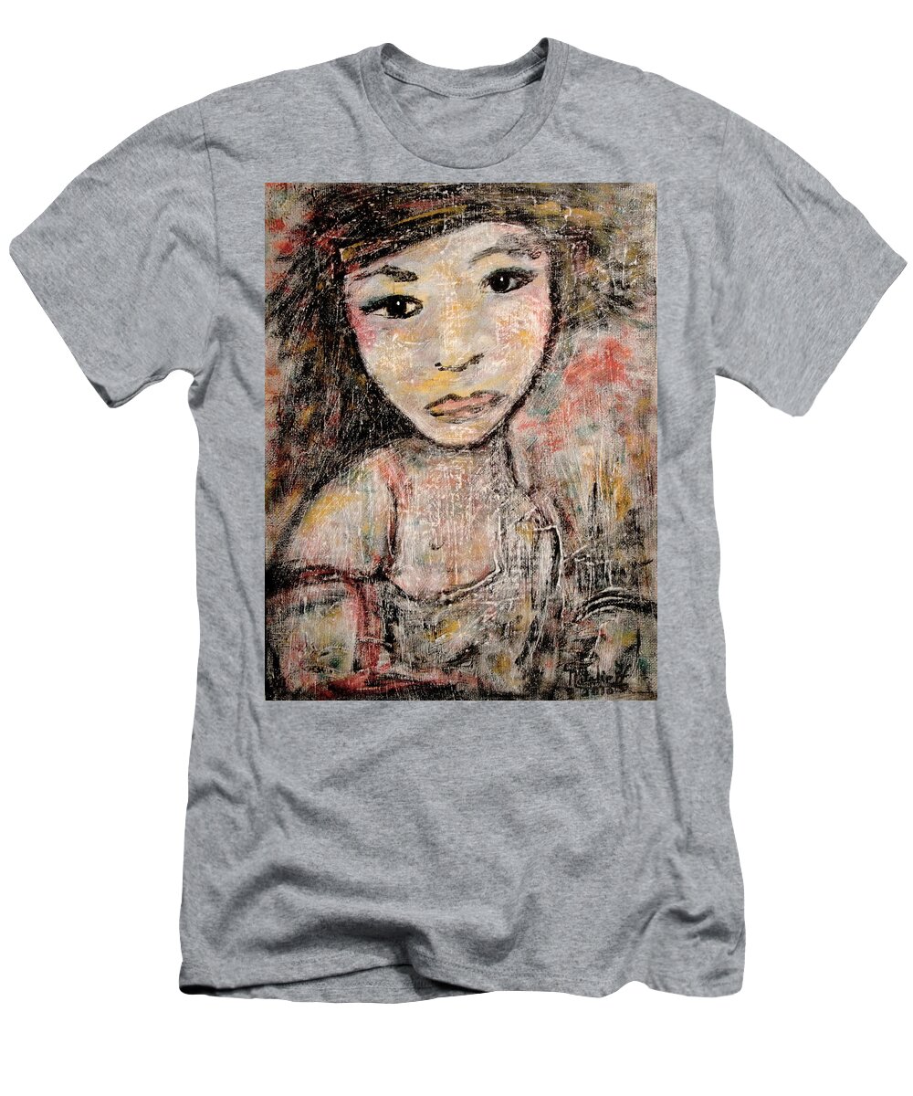 Orphan T-Shirt featuring the painting Orphan by Natalie Holland