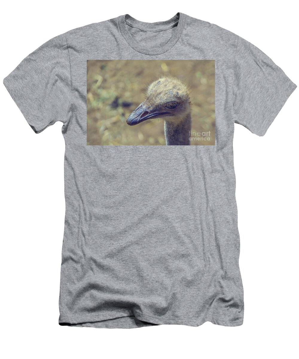Ostritch T-Shirt featuring the photograph Ostrich by Patricia Hofmeester