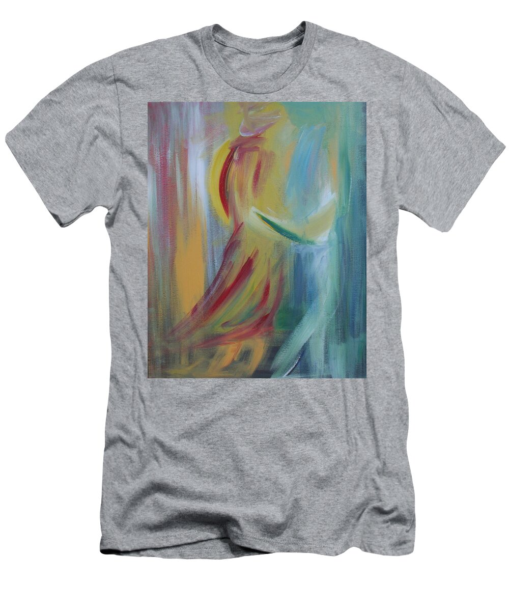 Dance T-Shirt featuring the painting Our First Dance by Julie Lueders 