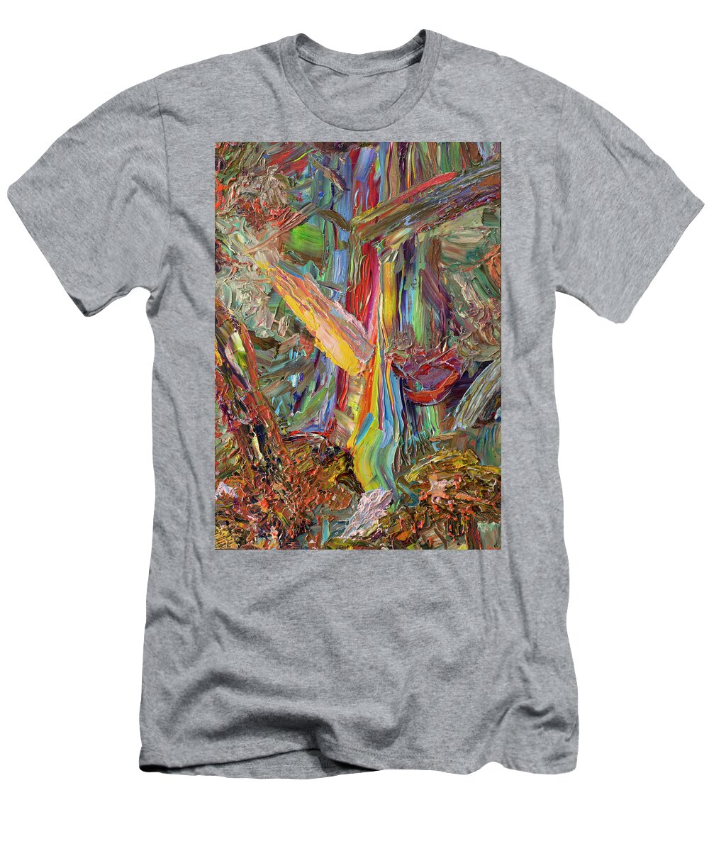 Abstract T-Shirt featuring the painting Paint number 40 by James W Johnson