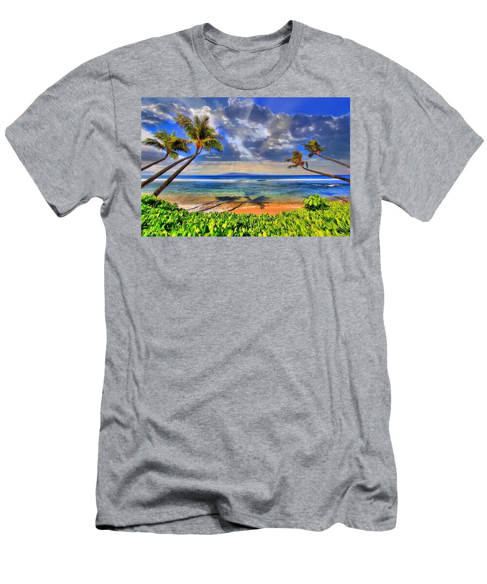 Beach T-Shirt featuring the photograph Paradise Found - Kaanapali Beach by DJ Florek