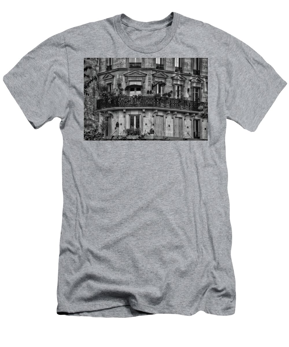 Paris T-Shirt featuring the photograph Parisian Apartment by Ingrid Dendievel