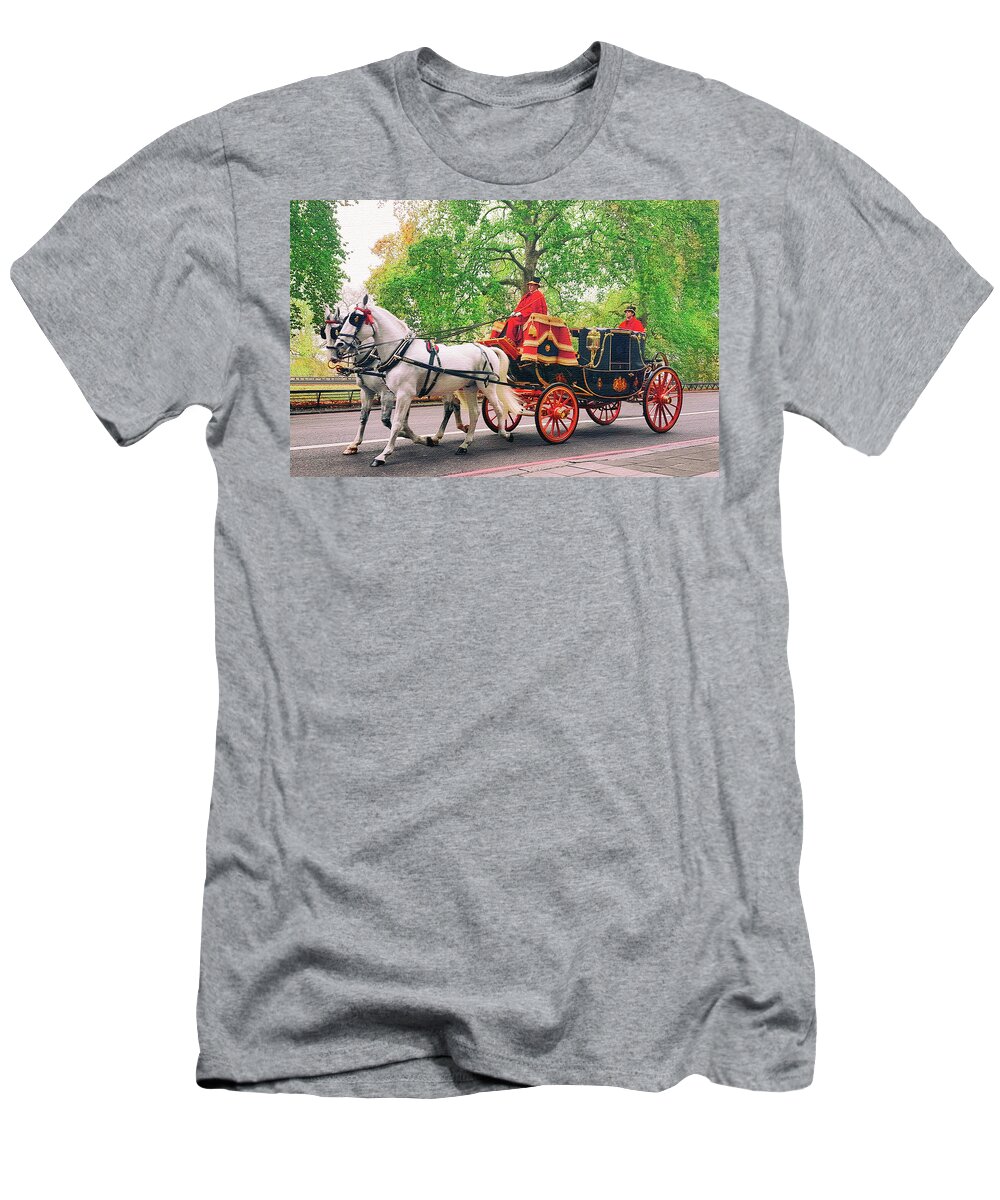 London T-Shirt featuring the photograph Park Lane Ride by Iryna Goodall