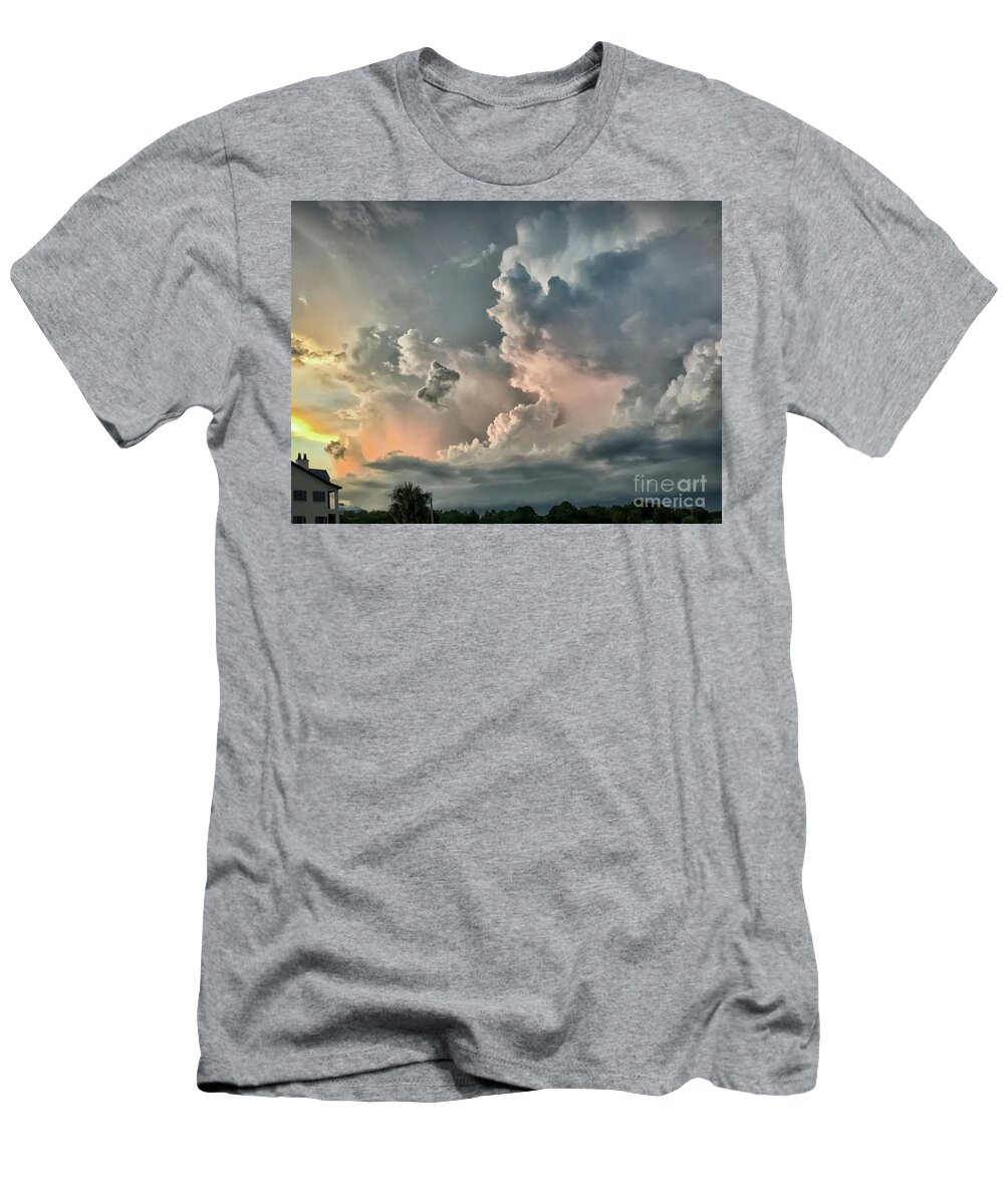 Pastel T-Shirt featuring the photograph Pastel Clouds by Walt Foegelle