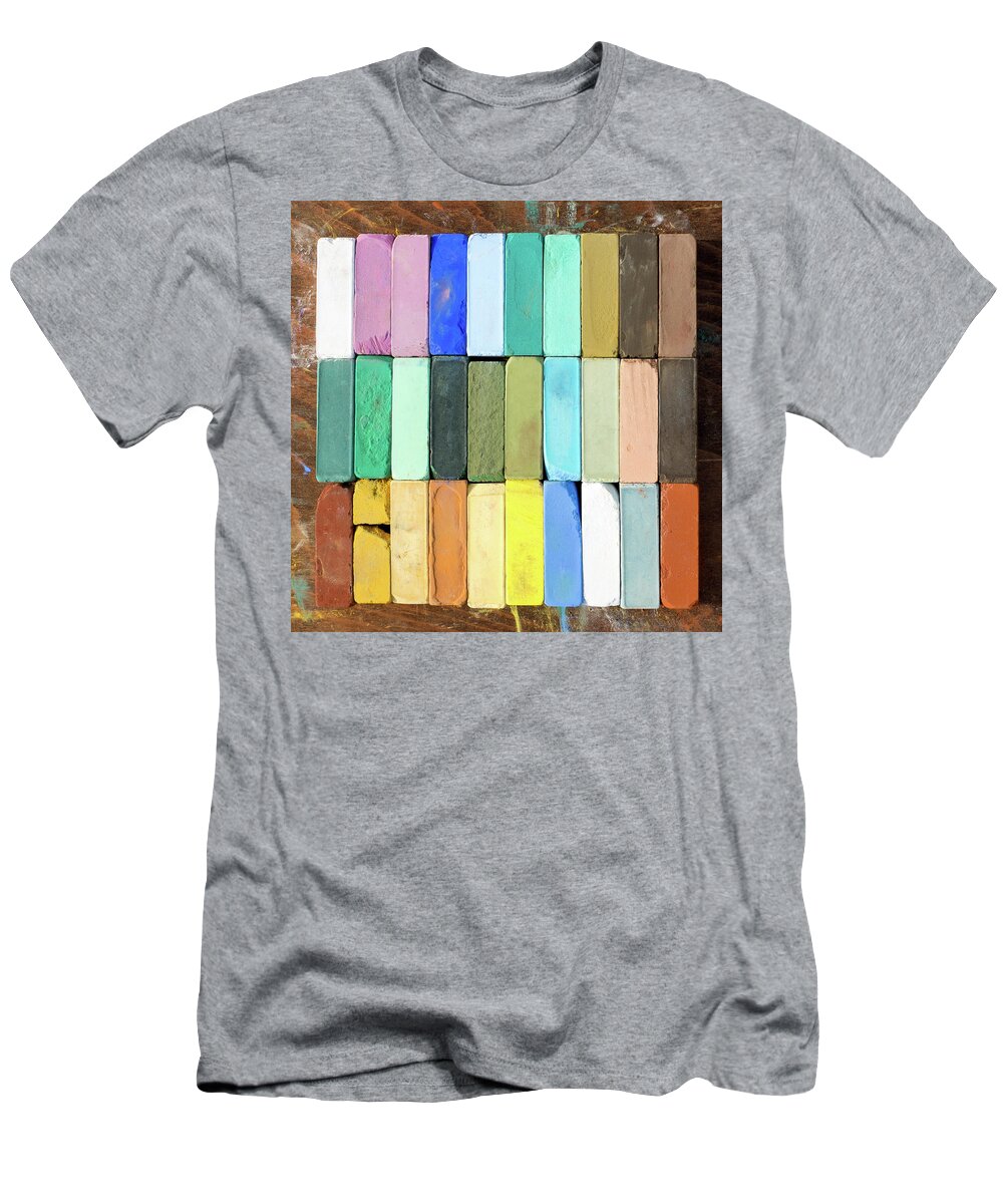 Pastel T-Shirt featuring the photograph Pastel Square Composition 1 by Kathy Anselmo