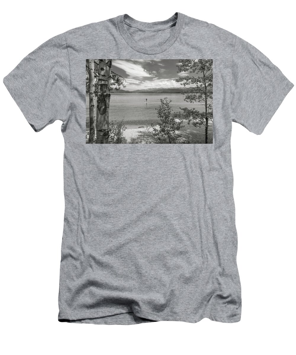 5dmkiv T-Shirt featuring the photograph Payette Lake Boarder by Mark Mille
