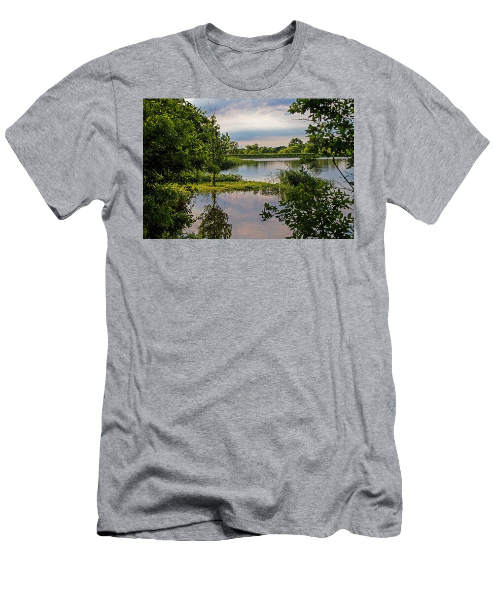 Landscape T-Shirt featuring the photograph Peaceful Evening by Alana Thrower