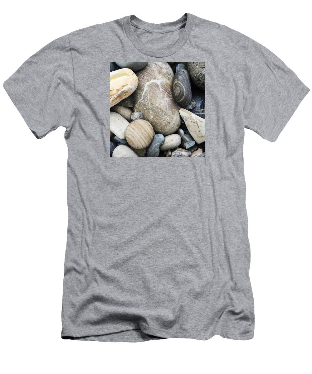 Beach Finds T-Shirt featuring the photograph Pebbles and Rocks by Art Block Collections
