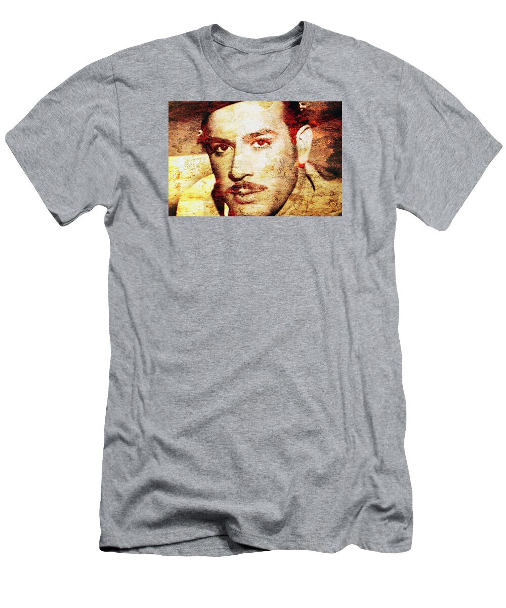 Pedro Infante T-Shirt featuring the photograph Pedro Infante by J U A N - O A X A C A