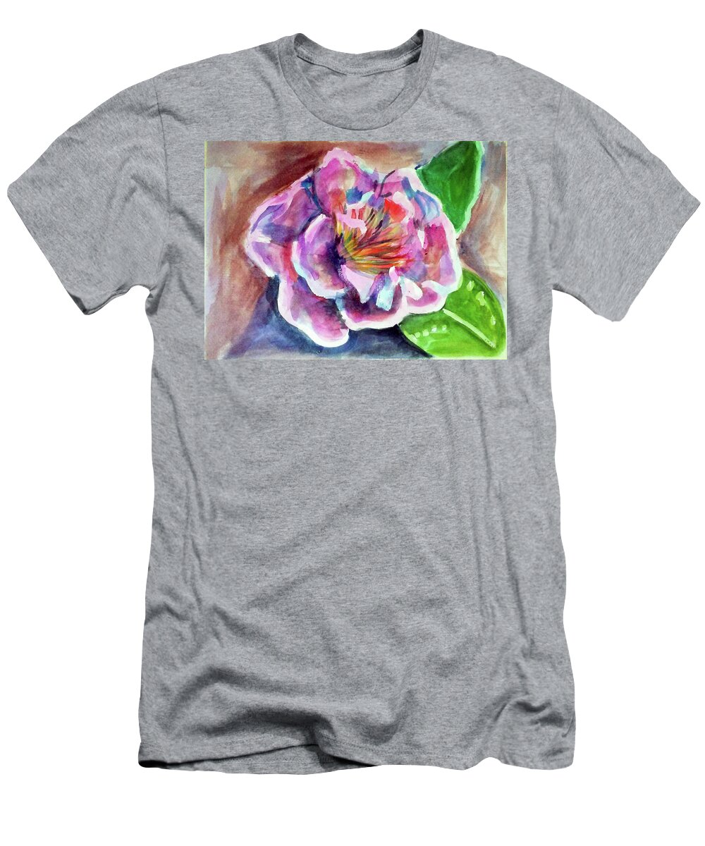 Art T-Shirt featuring the painting Peony by Loretta Nash