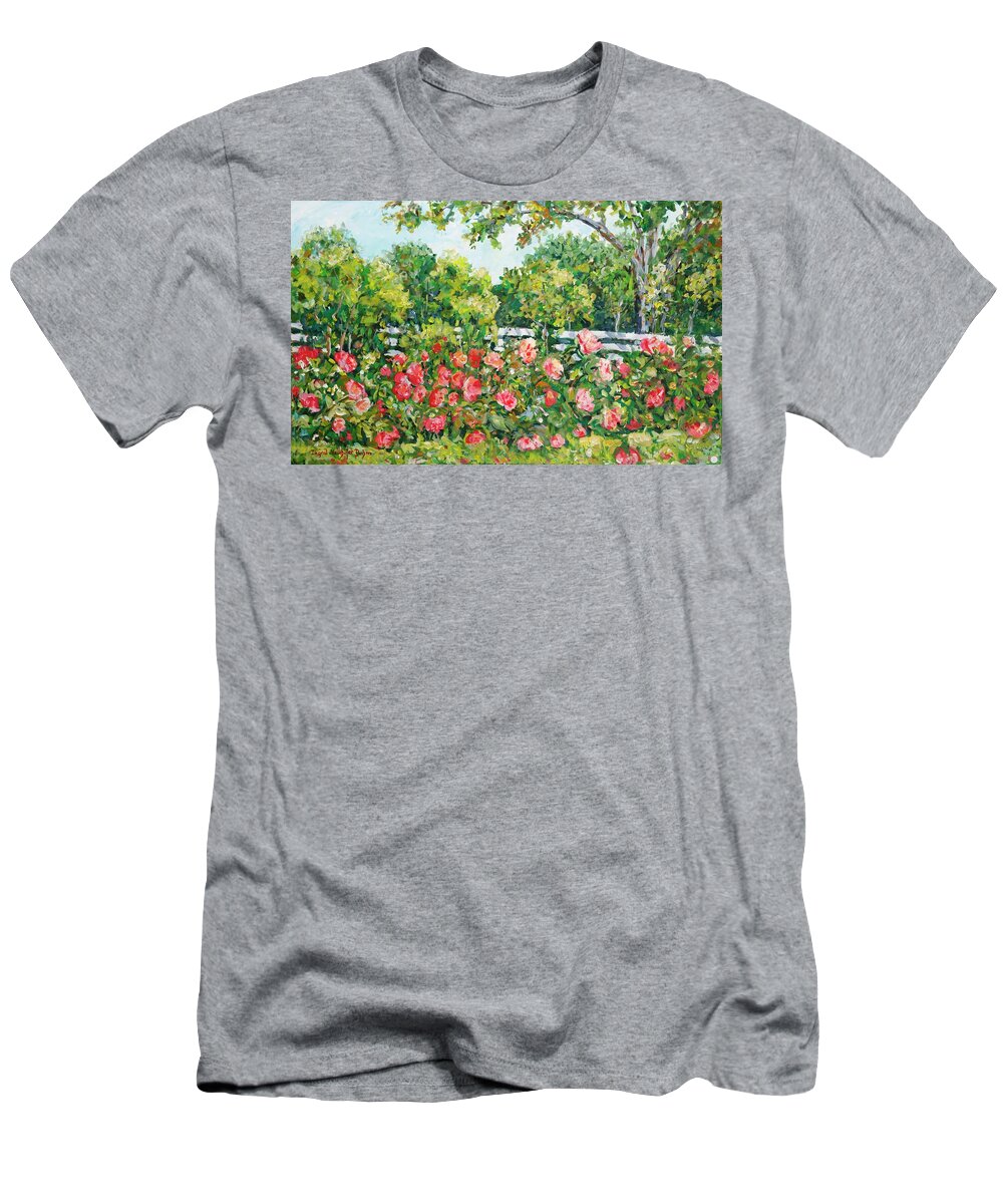 Flowers T-Shirt featuring the painting Peony Riot by Ingrid Dohm