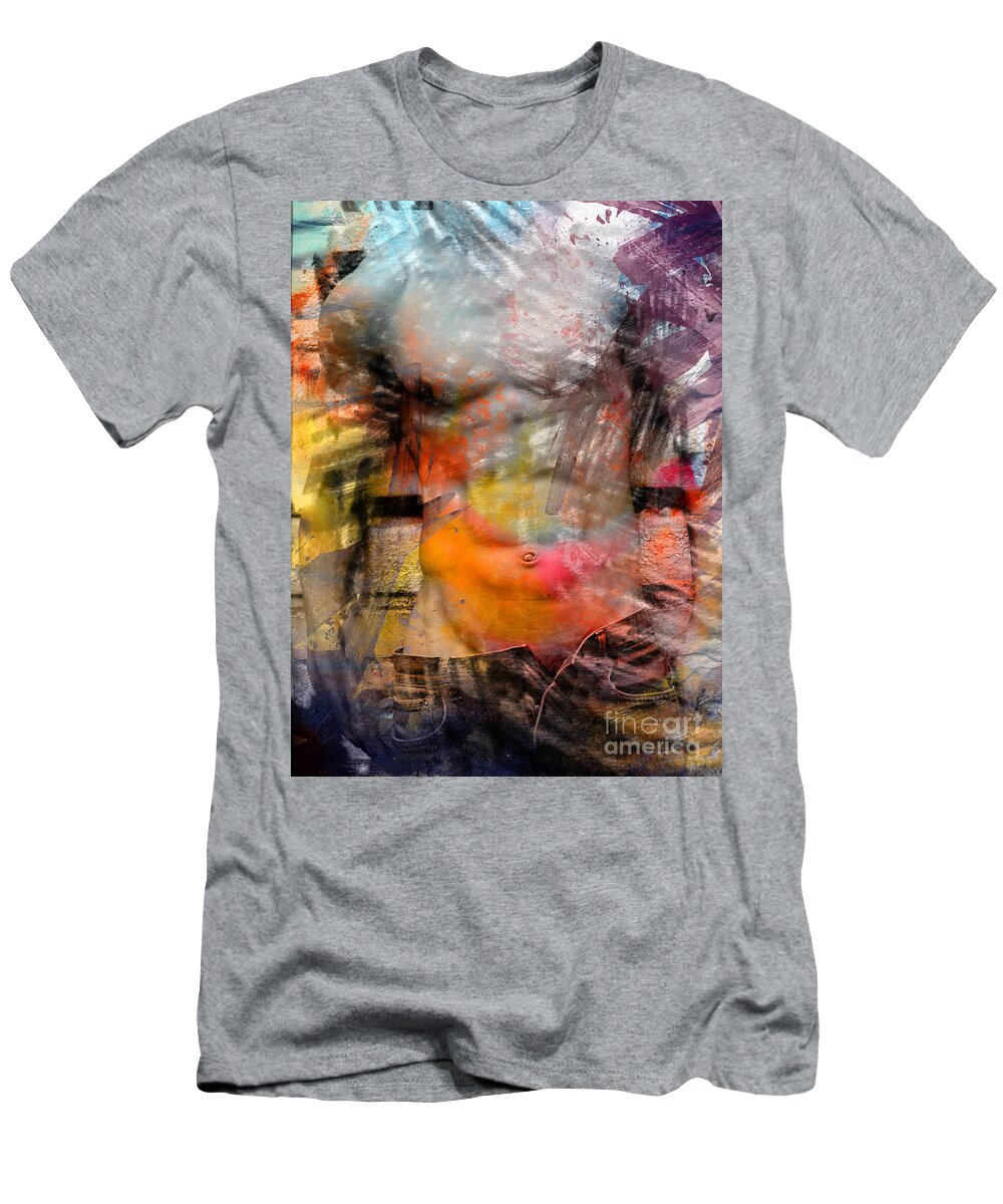 Male Nude T-Shirt featuring the digital art Perfection by Mark Ashkenazi