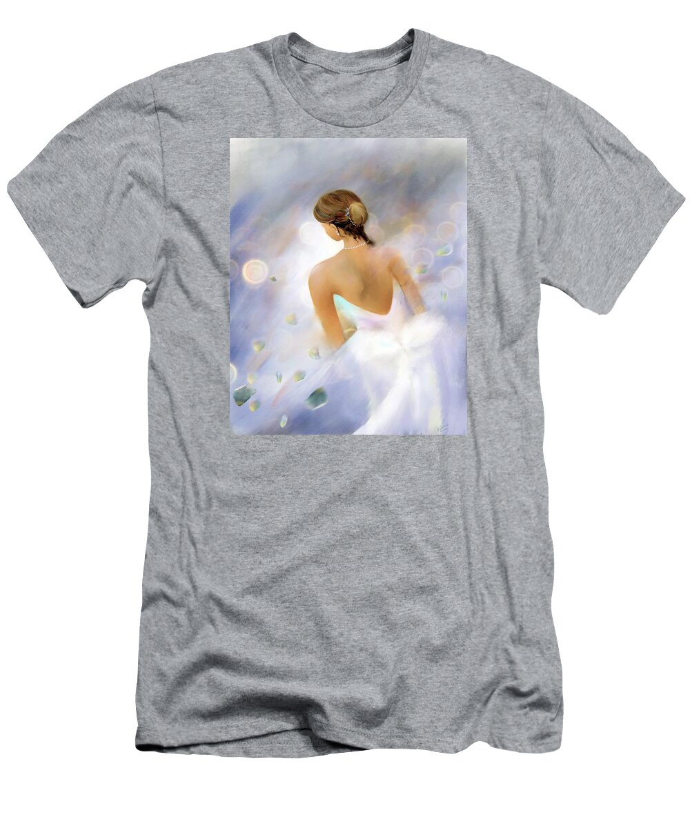 Woman T-Shirt featuring the digital art Petals by Sand And Chi