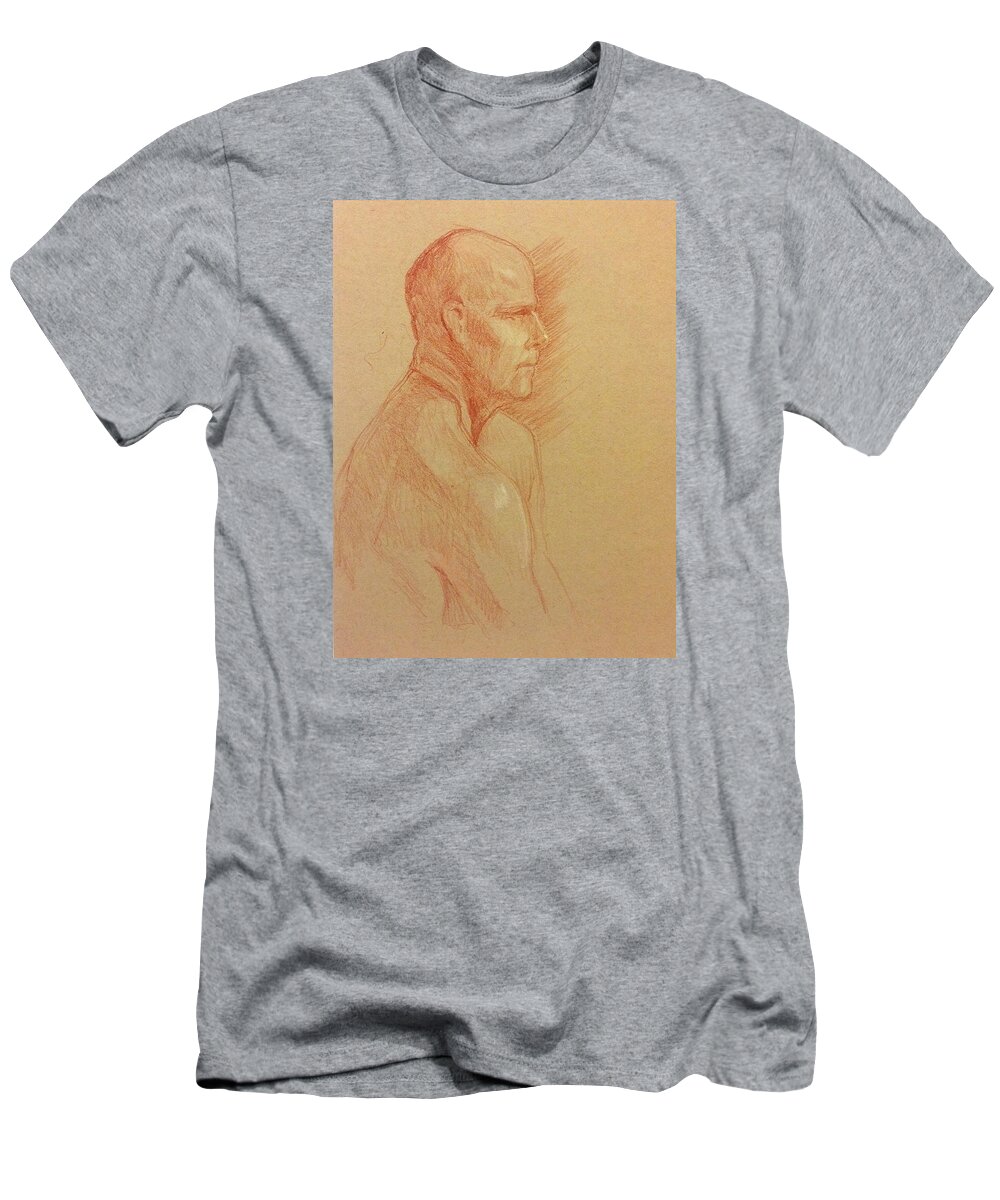 Figure T-Shirt featuring the painting Peter #2 by James Andrews