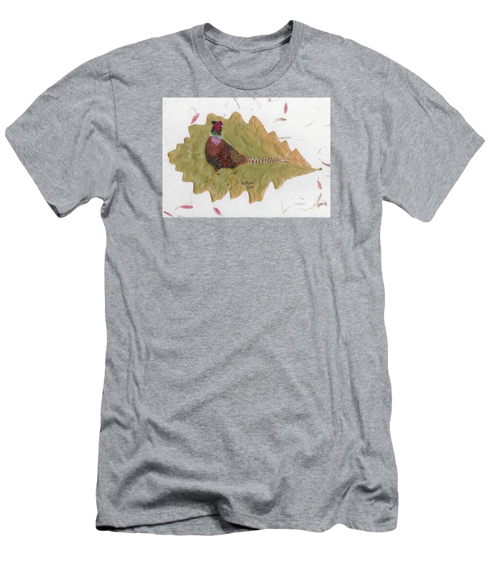 Wildlife T-Shirt featuring the painting Pheasant by Ralph Root
