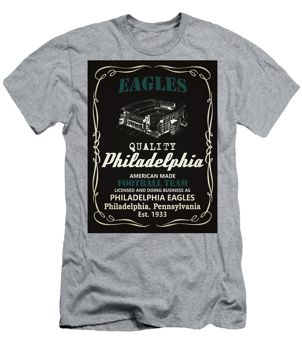 Philadelphia Eagles Whiskey T-Shirt by Joe Hamilton - Fine Art America