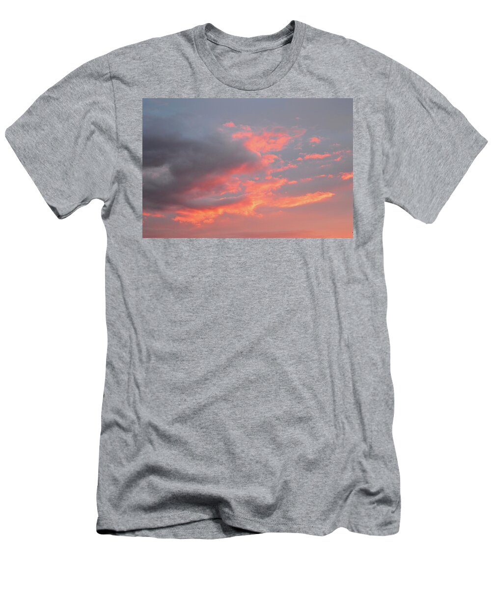 Abstract T-Shirt featuring the photograph Pink Cloud Sunset by Lyle Crump