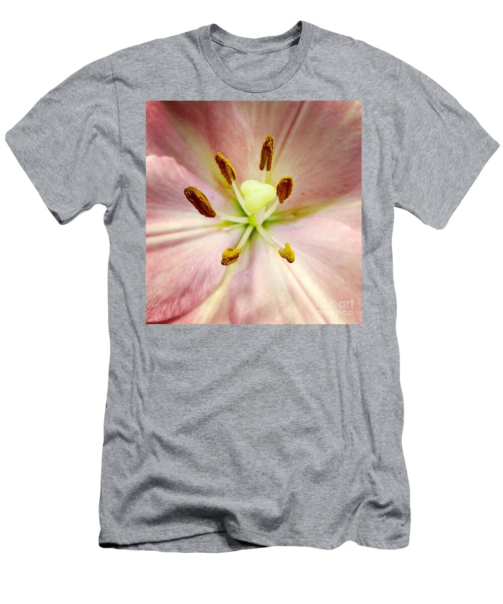 Lily T-Shirt featuring the photograph Pink by Denise Railey