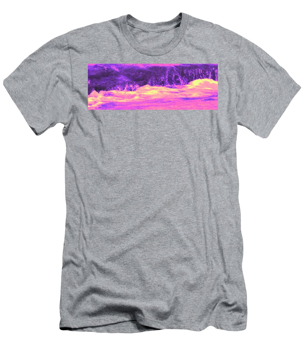 Seascape T-Shirt featuring the photograph Pink Tidal Pool by Ian MacDonald