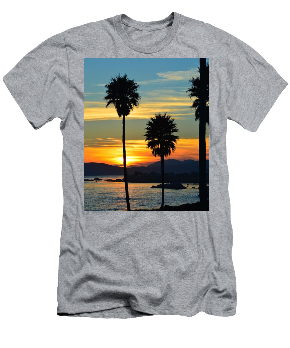Landscape T-Shirt featuring the photograph Pismo beach by Cigdem Goekcell