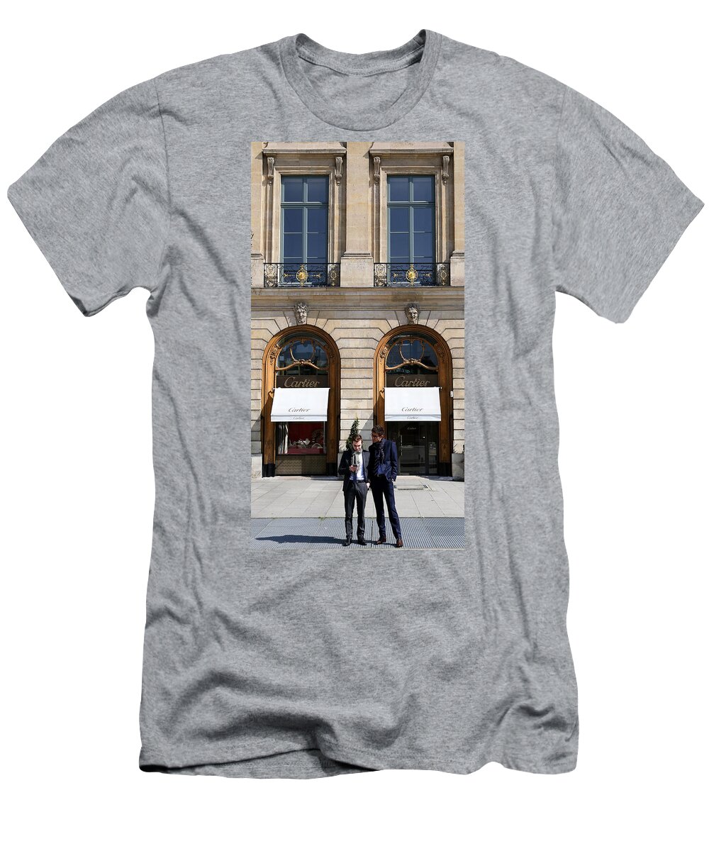 Place Vendome T-Shirt featuring the photograph Place Vendome Paris by Andrew Fare