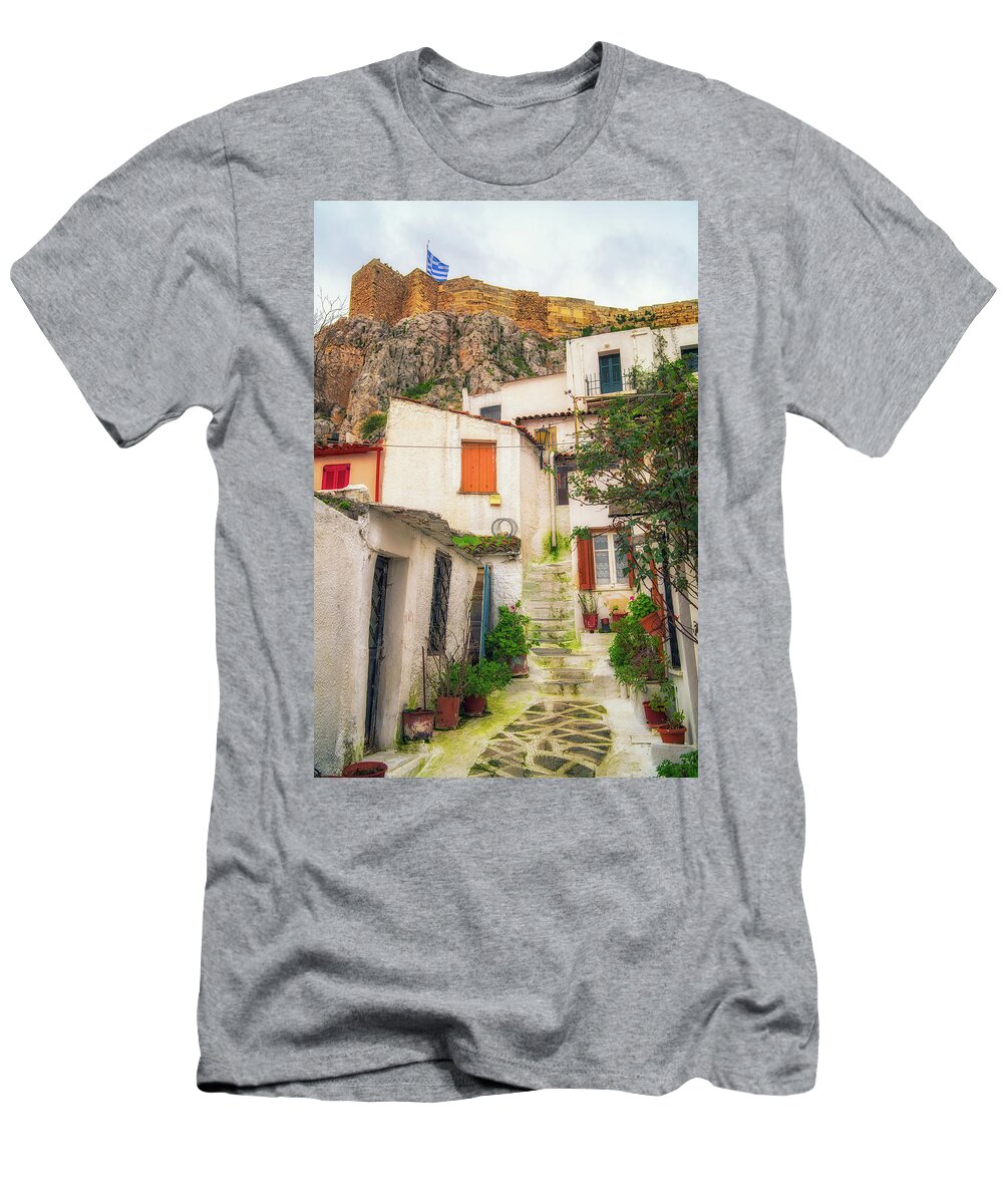 Alleyway T-Shirt featuring the photograph Plaka by James Billings