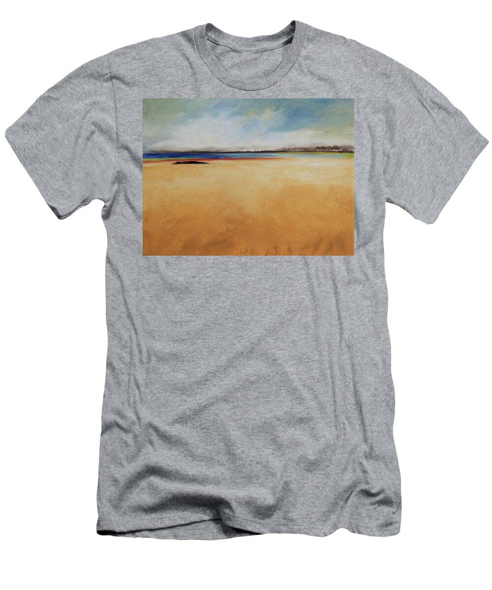 Abstract Art T-Shirt featuring the painting Playa Libre by Alicia Maury