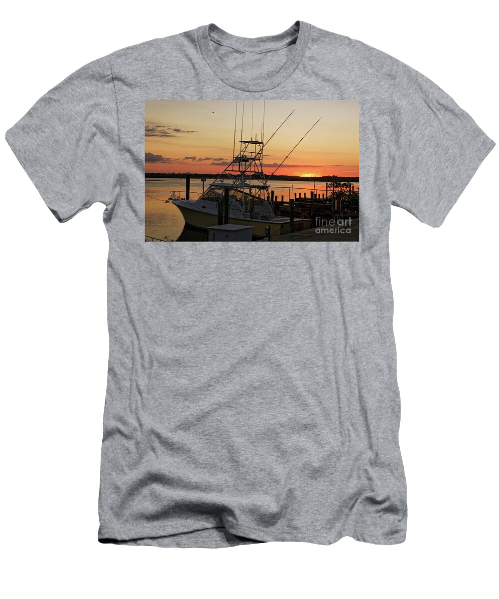Sunset T-Shirt featuring the photograph Ponce Inlet Sunset by Paul Mashburn