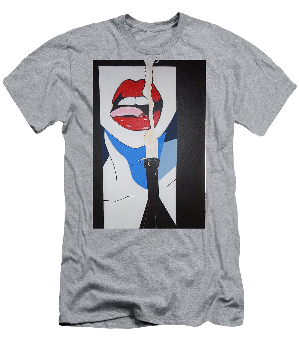 We Love Soda T-Shirt featuring the painting Pop Art I Love Soda1 by Nora Shepley
