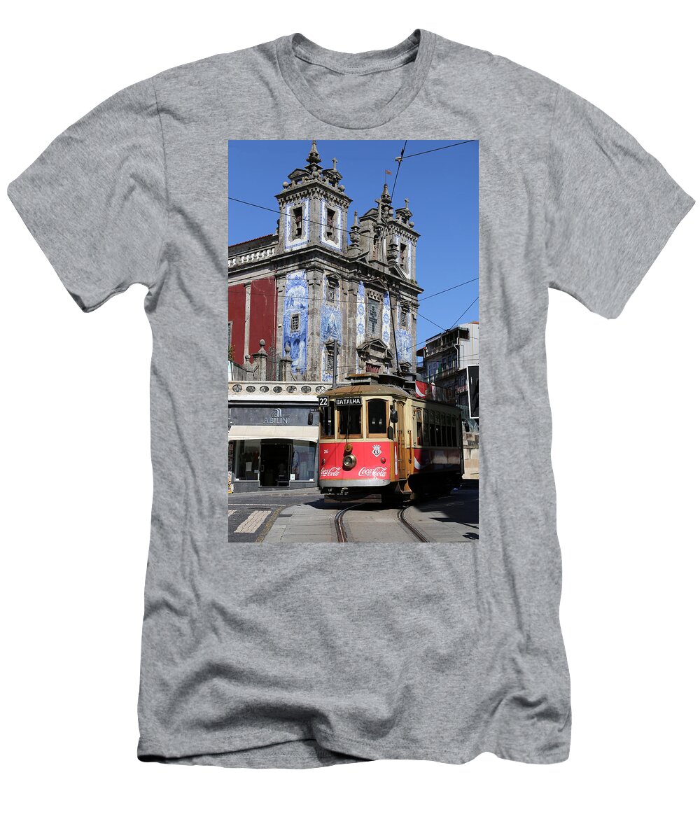 Porto Trolley T-Shirt featuring the photograph Porto Trolley 1 by Andrew Fare