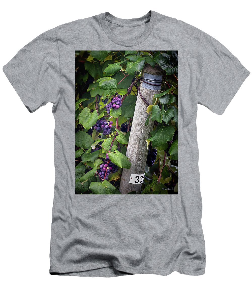 Vineyard T-Shirt featuring the photograph Post 33 by Rebecca Samler