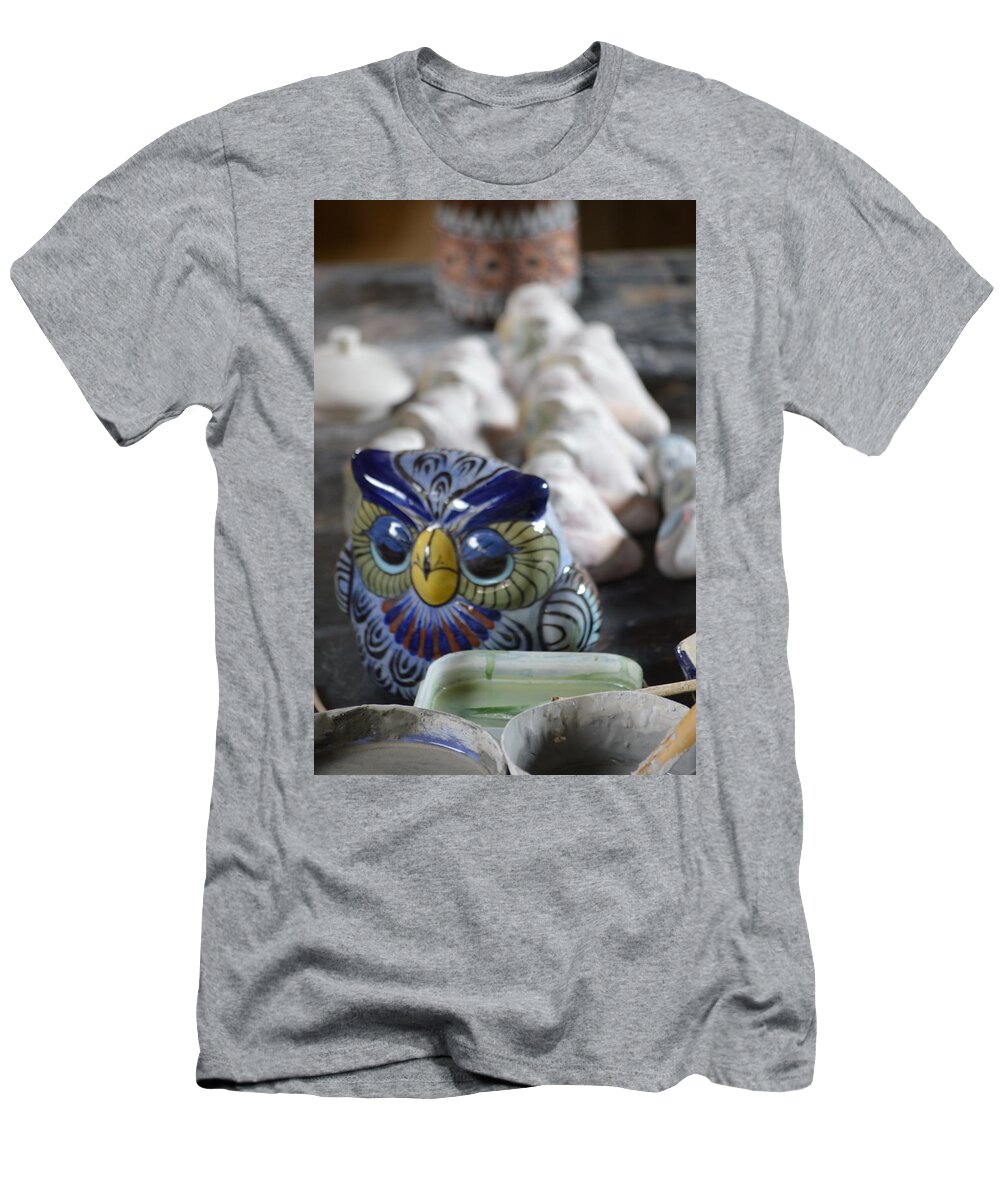 Pottery T-Shirt featuring the photograph Pottery Bird by Bill Hamilton