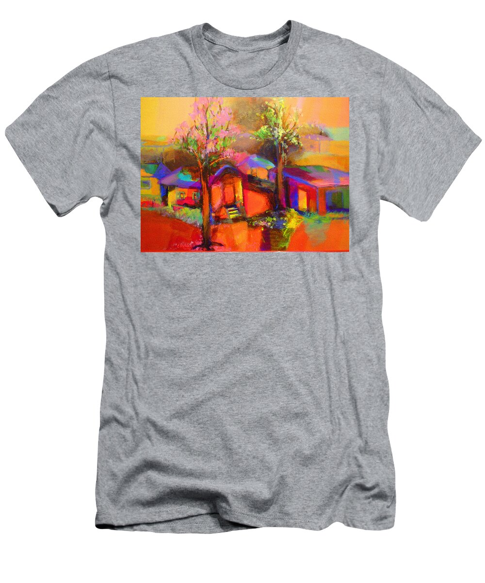Poui T-Shirt featuring the painting Poui by Cynthia McLean