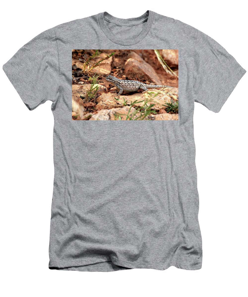 Wild T-Shirt featuring the photograph Prairie Lizard by Trent Mallett