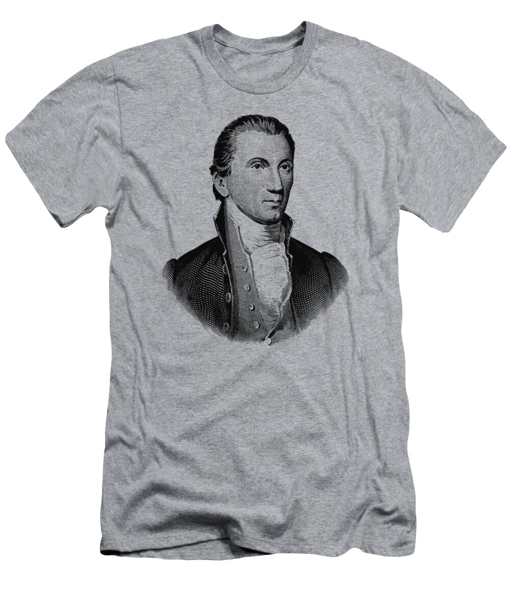 James Monroe T-Shirt featuring the mixed media President James Monroe Graphic by War Is Hell Store