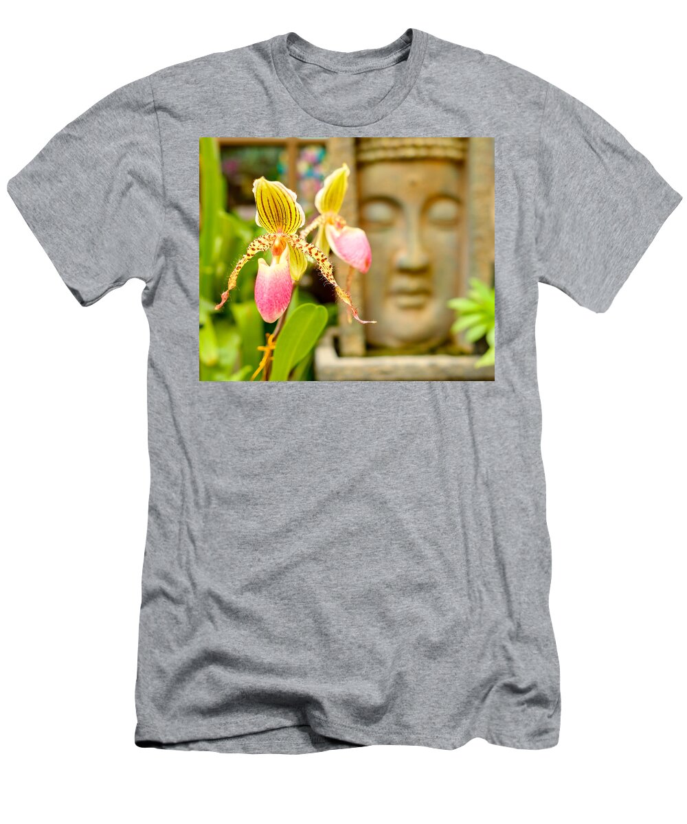 Buddhist Temple T-Shirt featuring the photograph Pretty flower by Raul Rodriguez